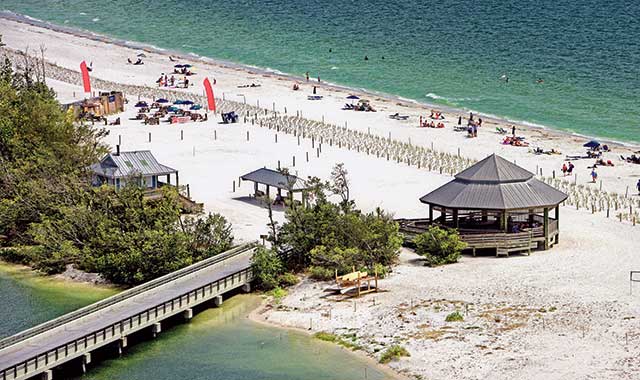 Lovers Key State Park, located near Fort Myers, Fla., includes quiet, secluded beaches. The beaches and keys around this area are a popular destination for weddings and honeymoons. (Lee County [Fla.] Visitor and Convention Bureau photo)