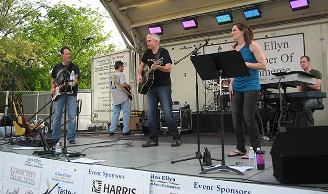 The music lineup at this year’s Taste of Glen Ellyn dedicates each night to a different style, such as jazz and country/western. (Glen Ellyn Chamber of Commerce photos)