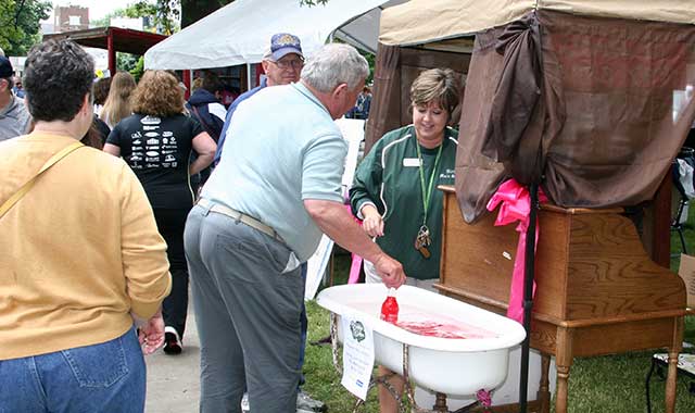 Nearly 10,000 people stop by Aledo, Ill., for the town’s annual rhubarb festival, where nearly 4,000 rhubarb pies were sold last year.