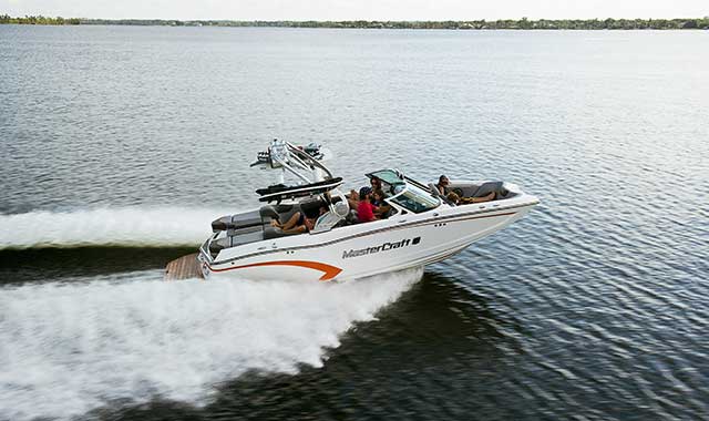 The popular MasterCraft line of boats is built for a wide range of water activities, but it’s especially loved for watersports and speed. (MasterCraft Boats of Chicago photo)